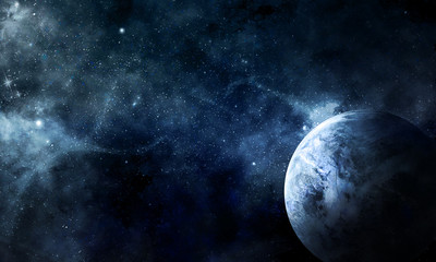 Obraz na płótnie Canvas Космос и планета