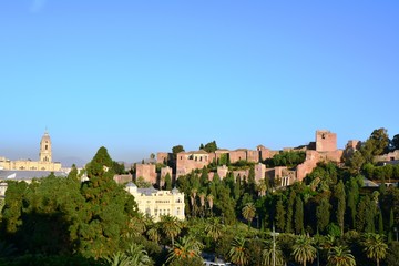 Fototapeta na wymiar Alcazaba Festung Burg in Málaga, Spanien