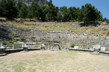 Le théâtre antique de la cité de Priène en Anatolie