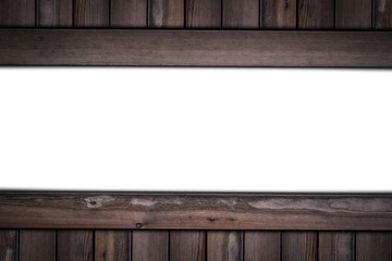 wooden wall with horizontal wood planks and white middle background