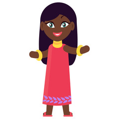 Smiling Boy Isolated Vector Illustration on White