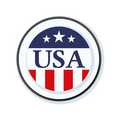 USA label sign illustration