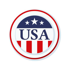 USA label sign illustration