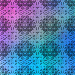 Holography graphic. Retro print. Polychromatic wallpaper. Avant-garde illustration. Vintage ornament. Abstract art. Graphic design. Hipster pattern. Futuristic background. Geometry backdrop
