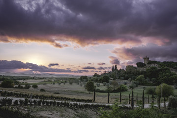 Tuscan Painting Landscape
