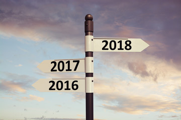 Directional new year Concept