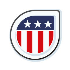 USA label sign illustration