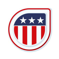 USA label sign illustration