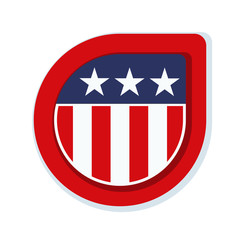 USA label sign illustration