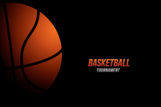 Basketball tournament design background. Vector illustration