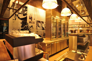 Industrial loft bar style