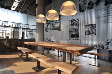 Foto auf Acrylglas Restaurant Industrieller Loft-Bar-Stil