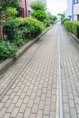 廃線となった蛇松線の線路