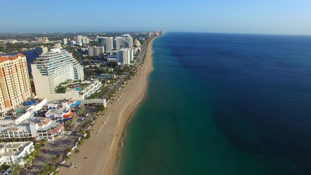Fort Lauderdale, Florida. Panoramic aerial view.
