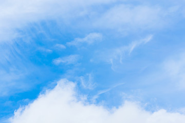 Naklejka na ściany i meble Blue sky background with cloudy.