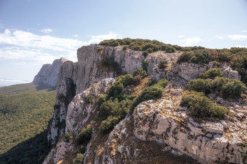 Fototapeta na wymiar Hiking in the Hills of Ficuzza, Sicily in Italy, Europe