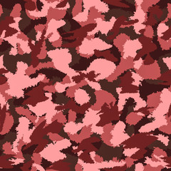 Mixed red camouflage seamless pattern. Can be used for wallpaper, pattern fills, web page background, surface textures