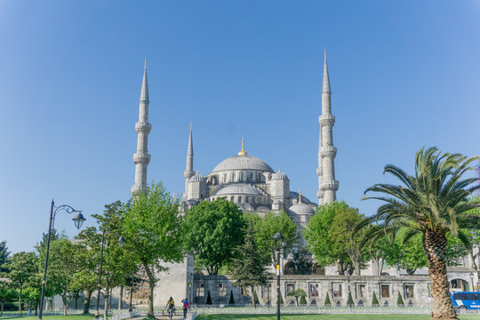 The Blue Mosque in Istanbul, Turkey on summer day