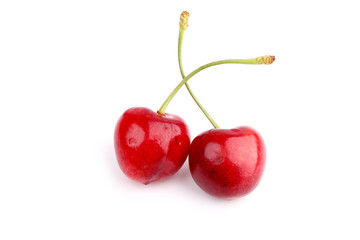 Cherry isolated on white background