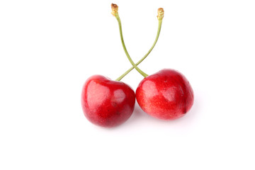 Cherry isolated on white background