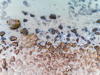 Hin Ngam Beach Sichon Thailand Top view from Drone