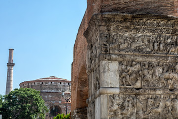 Arch of Galerius and Rotunda in Thessaloniki - Grecee