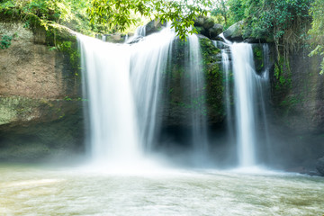 Obraz premium Hew Su Wat Waterfall Tourist attraction of Khao Yai
