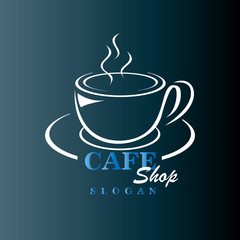 Coffee logo design vector template