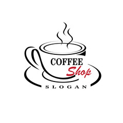 Coffee logo design vector template