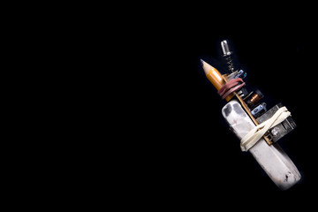 contraption on black background