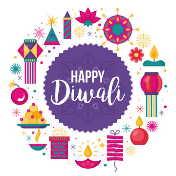 Diwali Hindu festival banner design