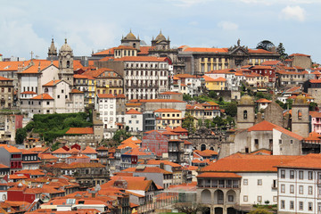 Naklejka na ściany i meble A view of the old town of Porto, Portugal 