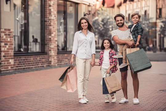 Family Doing Shopping