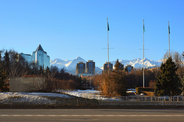 Almaty on a winter day