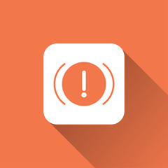 flat warning icon