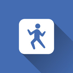 flat dancing man icon