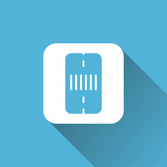 with long shadow road icon