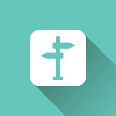 Obraz premium flat Direction icon