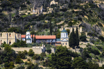 New Fivaida russian skete on mount Athos, Greece