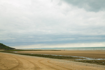 Fototapeta na wymiar La plage de Villers-sur-mer