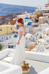 Bride with flowers