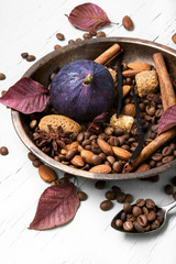 turkish coffee with figs