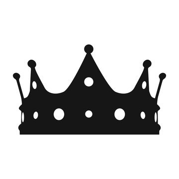 Isolated crown silhouette
