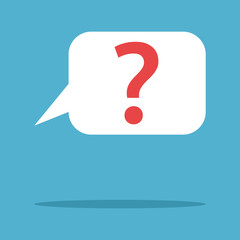 Question mark in cloud