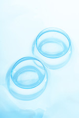 Contact lenses with water drops