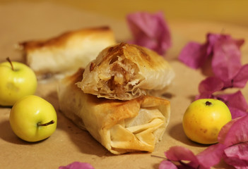 Homemade apple pie