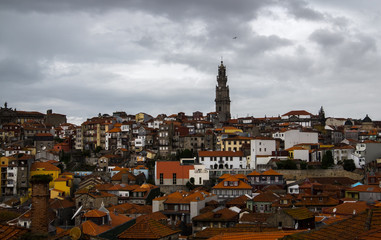 Fototapeta na wymiar The roofs of the old city of Porto. Portugal.