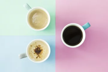 Zelfklevend Fotobehang Different cups of coffee © sebra