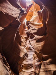 Upper Antelope Canyon, Glen Canyon, Page, Arizona, AZ, USA 