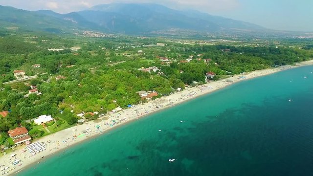 Beautiful sea beach with clear water